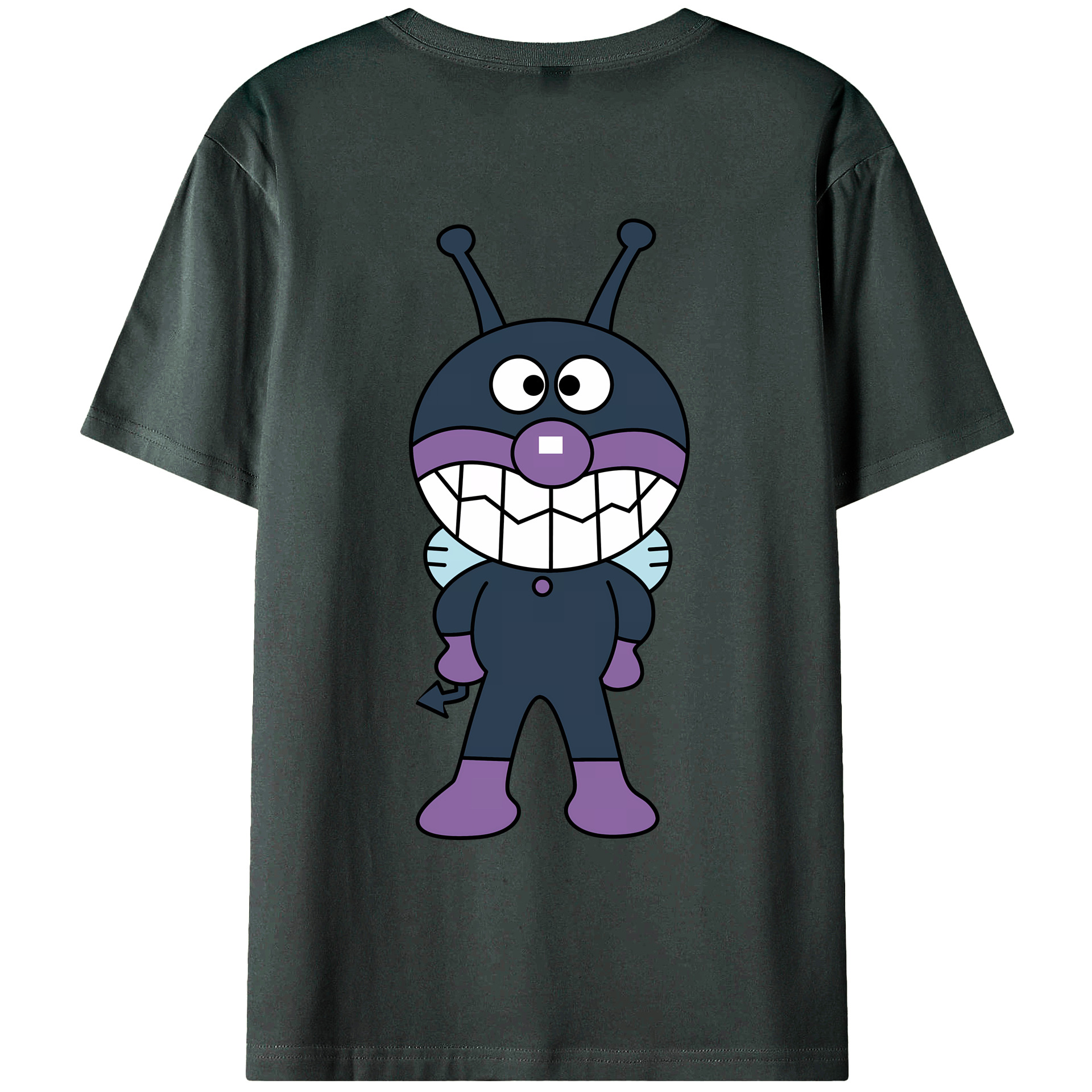 （画像用） アンパンマン Anpanman 綿100％ メンズ半袖Tシャツ（バックプリント） 通気性